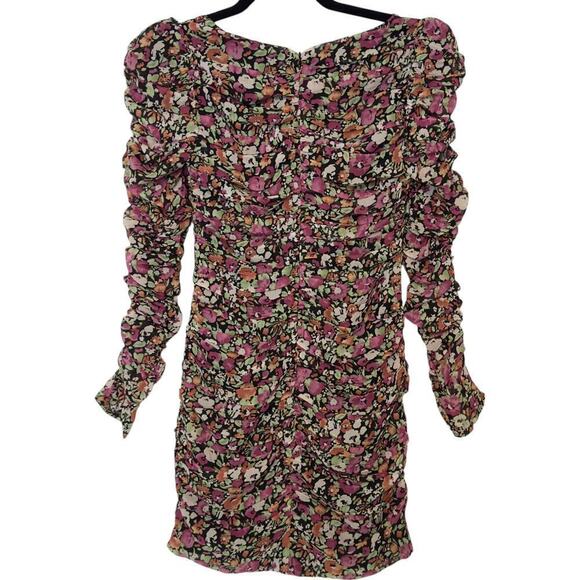 ASTR the Label Jadine Ruched Floral Sweetheart Floral Mini Dress (XS) - Picture 6 of 13